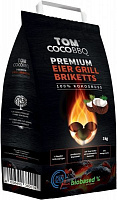 Брикеты угольные кокосовые для барбекю 3 кг 38001