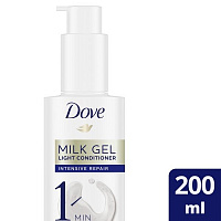 Кондиционер-гель Dove 1 Minute Milk Gel Интенсивное восстановление молочный 200 мл