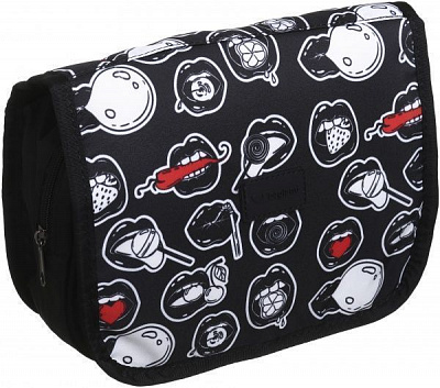 Косметичка Bagland Тревел Lips чорний