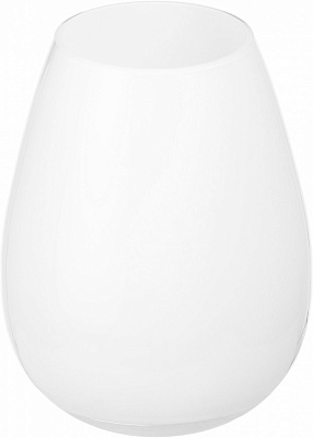 Ваза скляна Wrzesniak Glassworks Maestro Tear 22,8 см біла 17-10076A