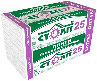 Пенопласт 25 Століт EPS-30 Optima 100 мм