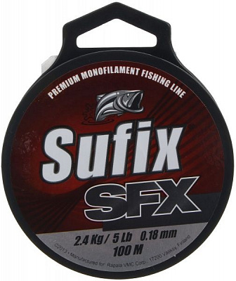 Волосінь Sufix SFX SELF HANGING SPOOL 100м 0,16мм 2,2кг прозора