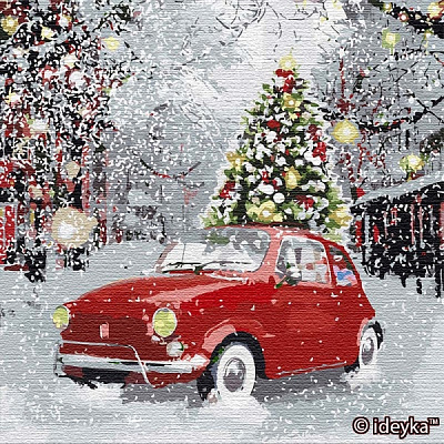 Картина по номерам Праздничное настроение Идейка 