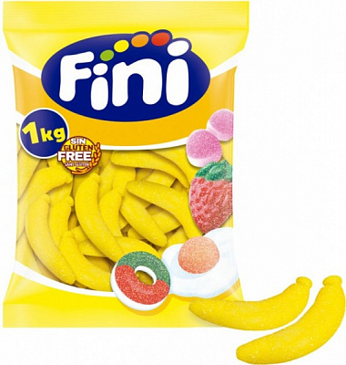 Цукерки Fini желейні Банани 1 кг (8410525130373)