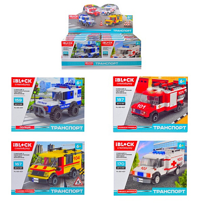 Конструктор Iblock 159-187 деталей в асортименті PL-921-437