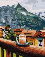 Картина за номерами Капучіно з гірським присмаком BS52596 40x50 см Brushme 