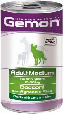 Корм GEMON Dog Medium Adult Lamb/Rice, 1250 гр