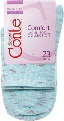 Носки Conte COMFORT 000 вискозные р. 23 бирюзовый 
