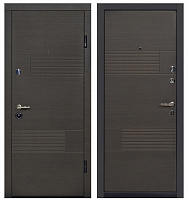 Двері вхідні Міністерство дверей Оптима 58 венге сірий горизонт 2050х860 мм праві