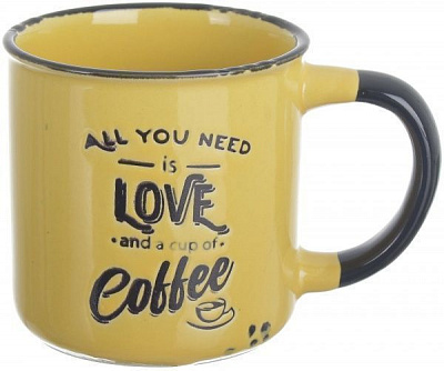 Чашка Notes Yellow 250 мл