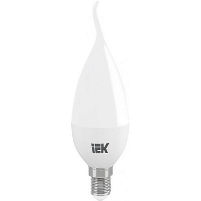 Лампа светодиодная IEK ECO 7 Вт CA35 матовая E14 220 В 4000 К 