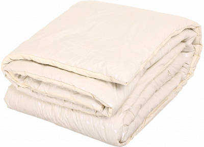 Ковдра верблюжа стьобана 190x205 см Ярослав бежевий