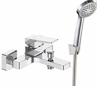 Смеситель для ванны RJ ROD, с душовым гарнитуром, хром
