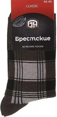 Носки мужские БЧК 2125 CLASSIC 046 р. 27 темно-коричневый меланж 