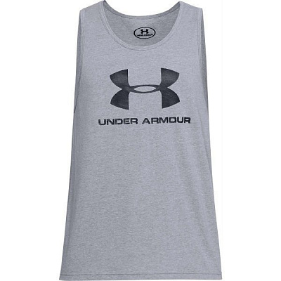 Майка Under Armour SPORTSTYLE LOGO TANK 1329589-036 S серый
