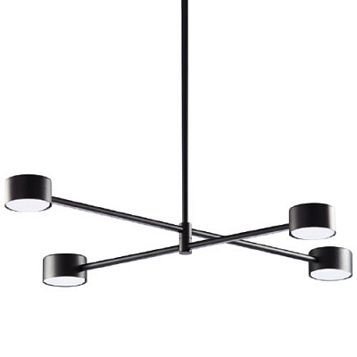Люстра стельова TK Lighting Dora 4x35 Вт GX53 чорний 6417