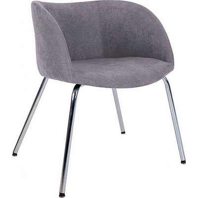 Стілець обідній Nowy Styl LION CHROME SORO93 хром/сірий