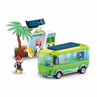 Конструктор Sluban Metropolis Новий електричний автобус M38-B1261