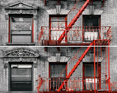 Плитка Tiger Albar urban червоний панно 50x75