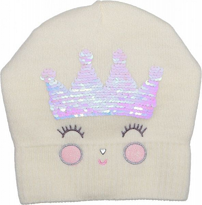 Шапочка детская для девочки Luna Kids р.48 бежевый 2276 