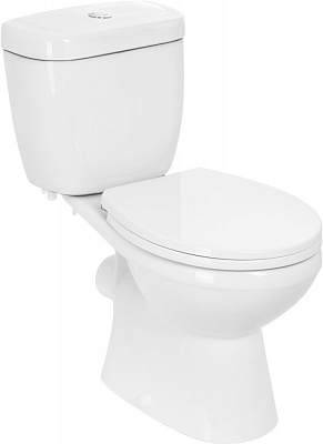 Унітаз-компакт Water House Round rimless, сид. поліпропіленове soft-close