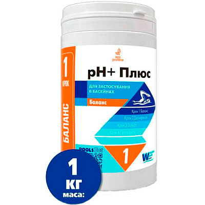 Засіб для підвищення рівня рН порошок рН+ 1 кг Window World Water