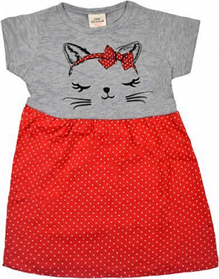 Платье Mini Citlenbir 9030 с котомр.104 серый 