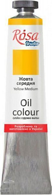 Краска масляная Желтая средняя 326507 60 мл Rosa Studio