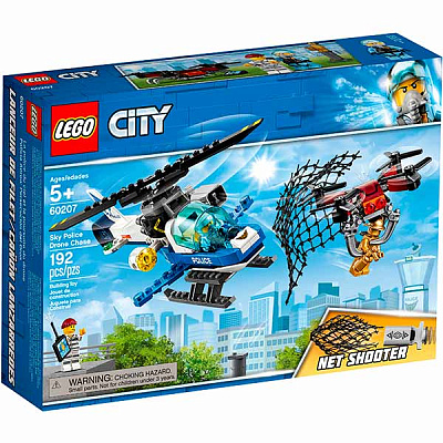 Конструктор Lego City Воздушная полиция: преследование с дроном 60207