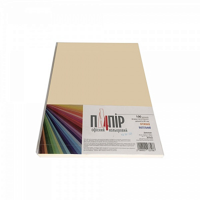 Бумага офисная цветная Maestro A4 80 г/м IQ Color CR20 100 листов кремовый 