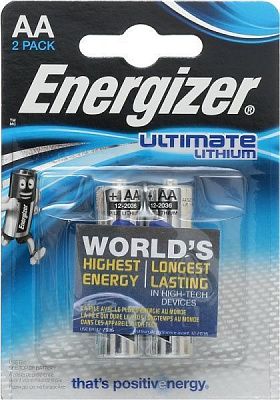 Батарейки Energizer Ultimate Lithium AA 2 шт.