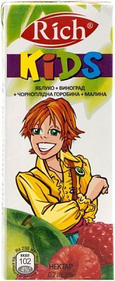 Нектар Rich Яблоко-виноград-черноплодная рябина-малина 200 мл