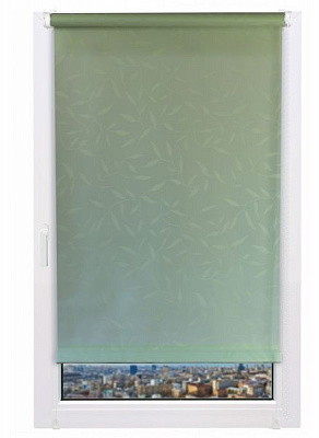 Ролета міні Delfa Жаккард Олівія 68x170 см світло-салатова