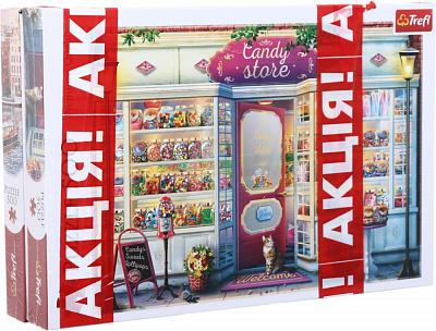 Набор пазлов Trefl (500 + 500 элементов) Амстердам (Голландия) и Кондитерская 37428/37407