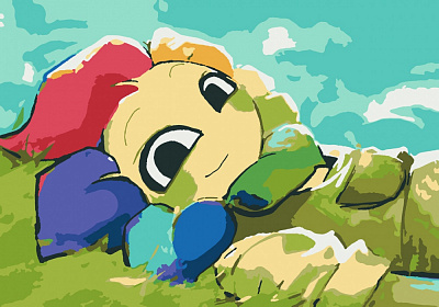 Набір для розпису за номерами Riviera Blanca Денді 28x40 см RB-1175