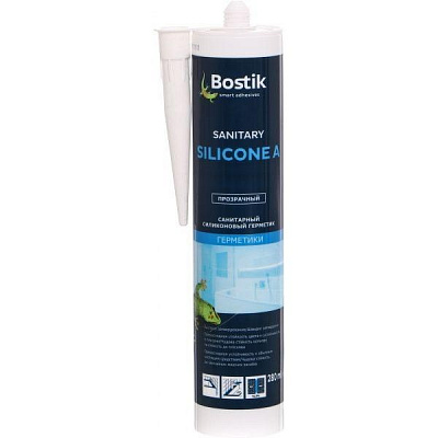 Герметик силіконовий Bostik санітарний Sanitary Silicone A прозорий 280мл