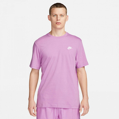 Футболка Nike M NSW CLUB TEE AR4997-532 р.S фиолетовый