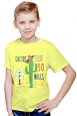 Футболка для мальчиков KOSTA р.98-104 лайм 0107-6 