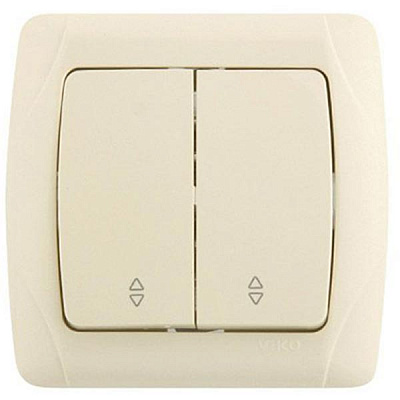 Выключатель двойной Viko Carmen 25.08.0030 кремовый