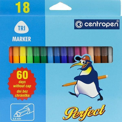 Фломастери Perfect 18 кольорів 2510/18 Centropen