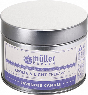 Свеча ароматическая Müller-Kerzen Aroma & Light Terapy Лаванда 220 г 