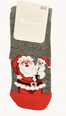 Носки женские Steven 136 060 р. 38-40 серый меланж 