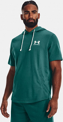 Футболка Under Armour RIVAL TERRY LC SS HD 1370396-722 р.XL бірюзовий