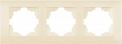 Рамка трехместная ABB Cosmo универсальная кремовый 612-010300-227