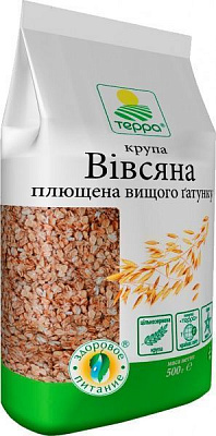 Крупа вівсяна Терра плющена 500 г