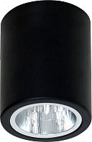 Светильник точечный Luminex Downlight round 60 Вт E27 черный 7237 