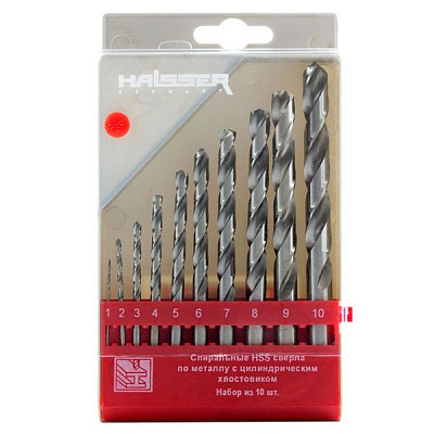 Набор сверл по металлу Haisser 10 шт