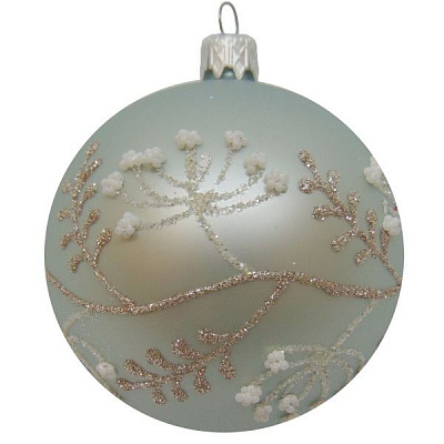 Куля новорічна d80 ніжність 9674/25365