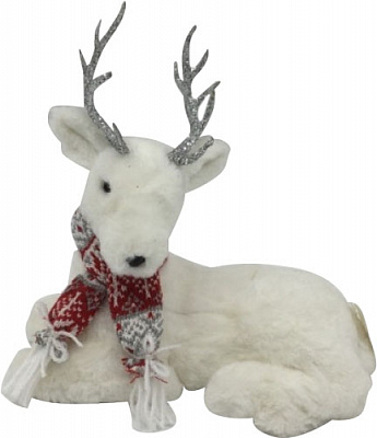 Декорація новорічна Blooming олень пухнастий 27 см