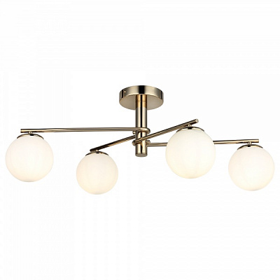 Люстра потолочная Vio Concept by LUCEA Bumerang 4x40 Вт Е27 золотой 1557-80-14 